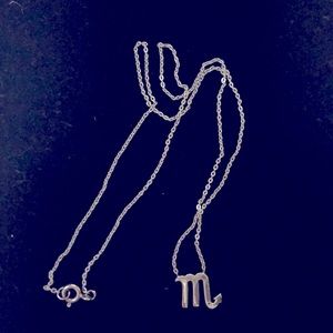 ♏️ Scorpio Sterling Silver Zodiac necklace.